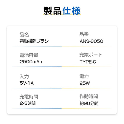 Rakuraku™ 電動お掃除ブラシ 9-in-1